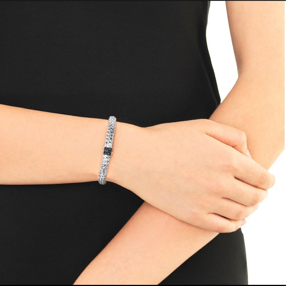 John Hardy, sterling silver bracelet, 6.5mm width